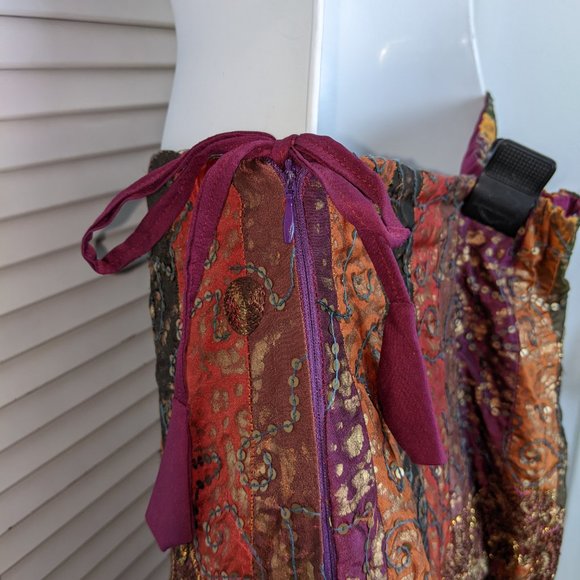 Ethnic Bohemian Festival Maxi
Skirt India Zari Embroidery
Cotton Sequin Quilted - Picture 10 of 14